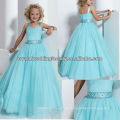 2013 neue beaded ruched Ballkleid Rock Himmel blau Blume Mädchen Festzug Kleider CWFaf5258